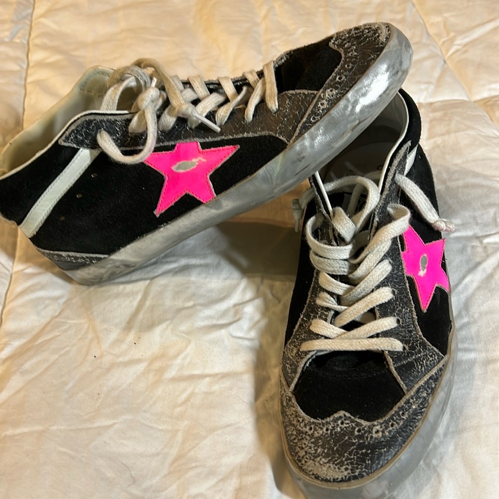 Golden Goose mid star wave sparkle size 8 or 38